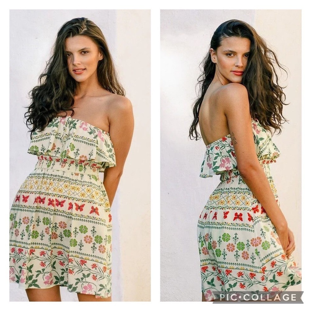 CUPSHE Women's Floral Print Sleeveless Dress